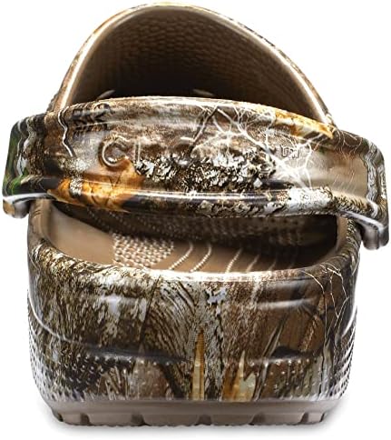 Crocs Мъжки и Дамски Класически Унисекс обувки за възрастни Realtree|Камуфляжная обувки Запушват, Орех, 12 Жени