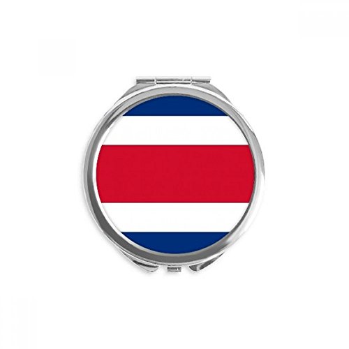 Национален Флаг На Коста Рика Е Държава В Северна Америка Ръчно Компактно Огледало Кръгло Джобно Карманное Стъкло