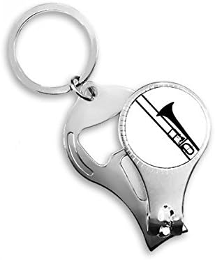 Тромбон Класически Музикален Инструмент Модел Ножица За Нокти Халка Ключодържател Отварачка За Бутилки Машина