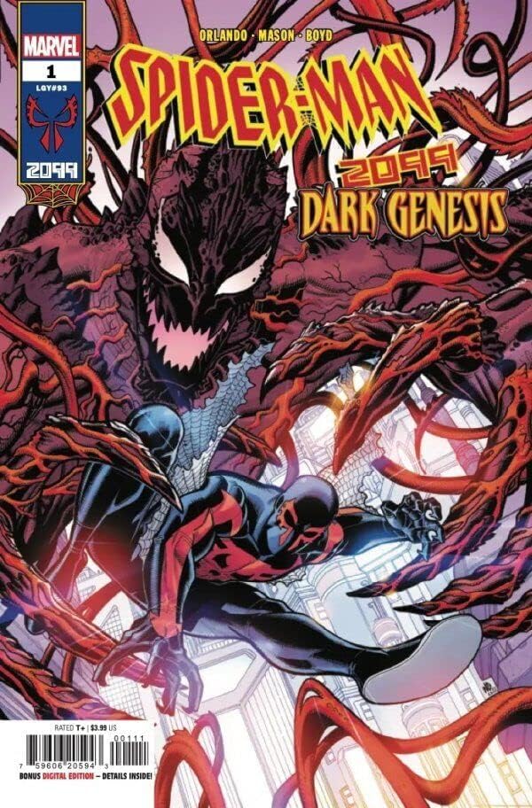 Спайдърмен 2099: Тъмен генезиса на 1 VF / NM; Комикс на Marvel