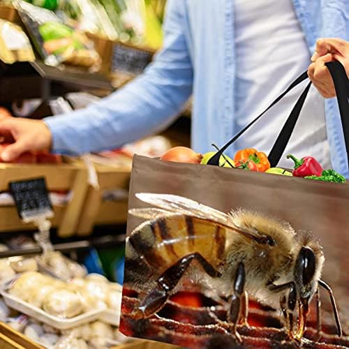 Джойстик LORVIES Множество Сгъваема Здрава Чанта за пазаруване в Хранителни магазини - Тежкотоварни Голям Структуриран