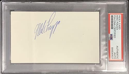 Майк Пиаца Подписа Главната Карта Бейзбол Доджърс Ню Метс с Винтажным Автограф на PSA/ДНК - MLB Cut Signatures