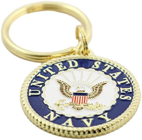 ЕИО, Inc. Ключодържател с Стопанските на ВМС на САЩ, Патриотични Ключодържатели, Военни Подаръци, Колекционерски