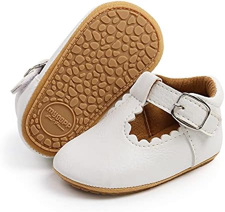 BABSMULY/Обувки на равна подметка Mary Jane за малки момичета; Нескользящая Мека Гумена подметка; Модел обувки