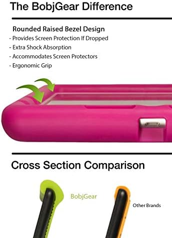 Здрав калъф за таблет BobjGear Bobj за Acer Chromebook Tab 10 (D651N), удобен за деца (bold черен)