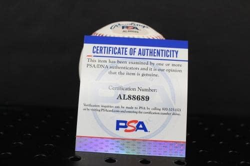 Бейзболен автограф с автограф Лу Брока (HOF) Auto PSA/ДНК AL88689 - Бейзболни топки с автографи