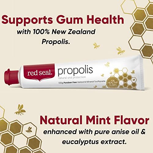 Паста за зъби Red Seal с прополис – Изработена от екстракт от прополис новозеландской пчелите, етерични