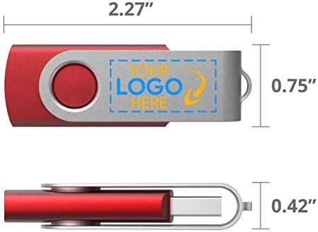 Потребителски USB-флаш-памети с над 30 цветови комбинации и логото на 2 страни - Събрани в САЩ - Памет от клас