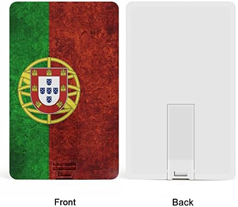 Ретро Португалски Флаг USB Флаш Дизайн на Кредитна Карта, USB Флаш Устройство Персонализиран Ключ Memory Stick