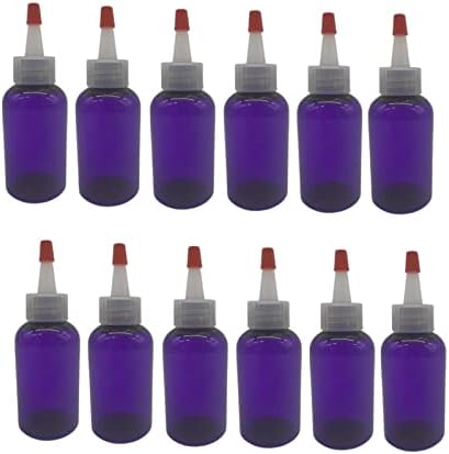 Natural Farms 2 унции Purple Boston БЕЗ BPA - Бостонские бутилки - 12 опаковки на Празни контейнери за еднократна