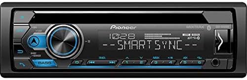 Pioneer DEH-S5100BT Вграден в таблото Bluetooth CD, MP3, предни USB, спомагателен, Pandora, AM/FM радио, Вградени елементи за управление на iPod, iPhone и iPad, стереоприемник с двойно свързване към