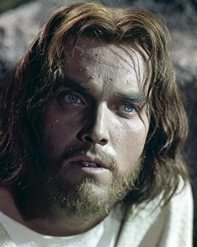 Джефри Хънтър в ролята на Исус Христос през 1961 г., Цар на царете, на снимка с размер 8x10 инча