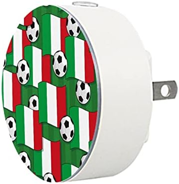 2 Взаимозаменяеми лека нощ Led нощна светлина Знамената на Италия Футболни Топки с тегло от Здрач до Зори за