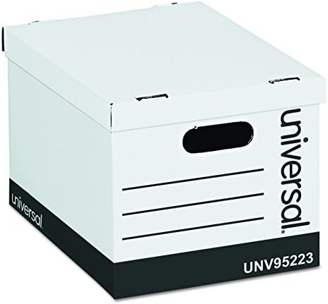 Универсален Икономичен Кутия за съхранение, С Подвижен капак, За писма / Правни документи, Бял, 12 броя (95223)