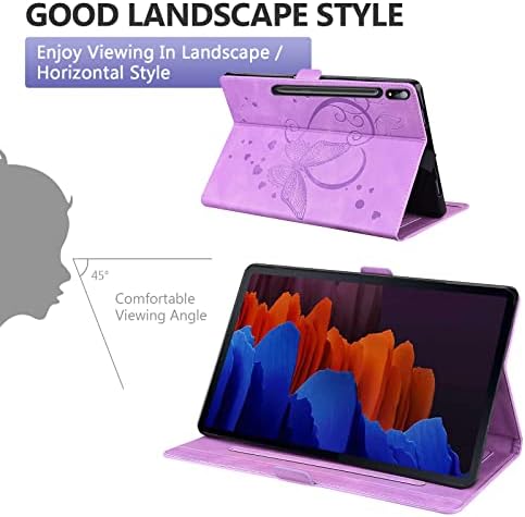 Galaxy Tab S8 Plus 2022/S7 FE 2021/S7 Plus 2020 Samsung 12,4-инчов калъф за таблет на Samsung, мулти фасетиран