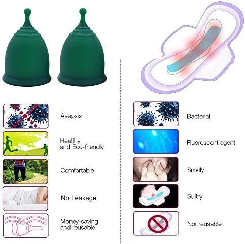 Менструални чаши Shordy, Комплект от 2 броя с предавателна кутия, Комплект чаши за първия период за момичета