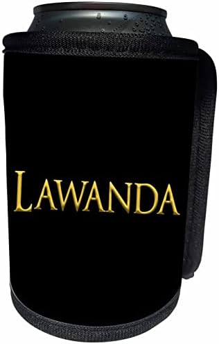3дРоза Лоуанда атрактивното детско име за момичета в САЩ. Жълто. - Опаковки за бутилки-охладители (cc-361388-1)