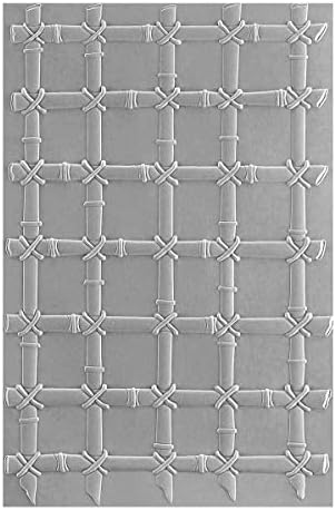 Бамбук решетка Spellbinders от Сюзън Тиърни-Папка с 3D релефно Cockburn, Бистра