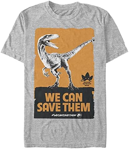 Мъжки t-shirt Jurassic Park Big & Tall Ние можем да ги спаси