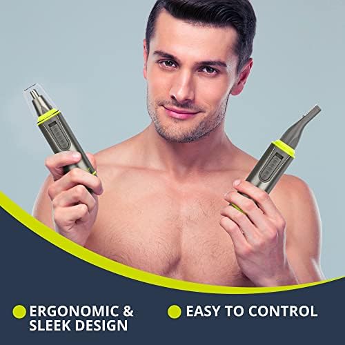 Машинка за подстригване на косми в ушите и носа, 2 в 1 за мъже и лична машинка за подстригване, Безболезнено