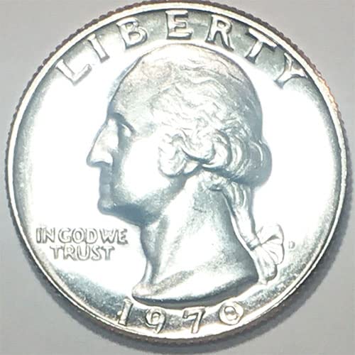 1970 D BU Washington Quarter Choice Необращенный монетен двор на САЩ