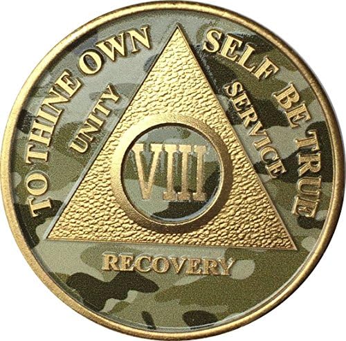8-Годишният Камуфляжный Медальон AA с Позлатените Юбилеен Чип Камуфляжного Цвят