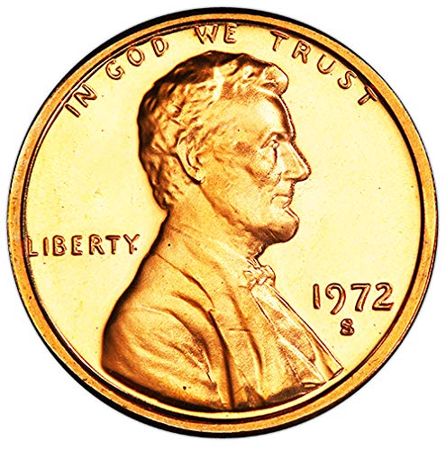 Цент Памет Линкълн Проба 1972 г., Избраният от монетния двор на САЩ, без да се прибягва