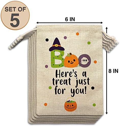 Торбичка за подарък за Хелоуин, Торбички за подаръци с Духове на Хелоуин, Чанти за предложения за Хелоуин, Чанти
