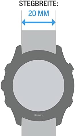 Каишка за часовник Garmin Quick Release 20, бял силикон с полирана сребърна обкова, (010-13114-01)