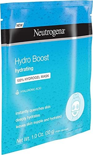 Neutrogena Hydro Boost и Хидратиращи Гидрогелевая маска 1 Унция (4 опаковки)