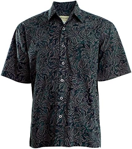 Есен Златна Тропическа Хавайска Риза от Батика Johari West в стил Уест