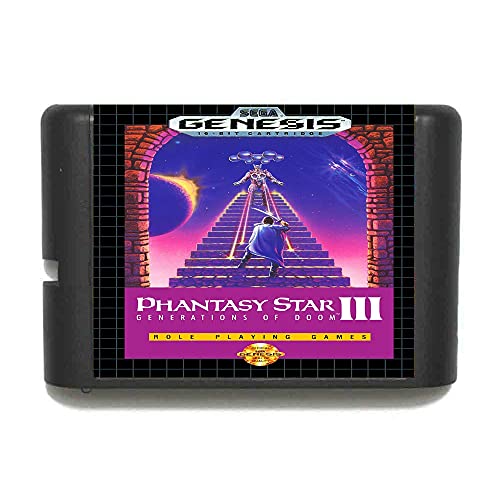 Класическа Детска карта Фантазия Star III 16 Бита MD за Sega Mega Drive за Genesis (черен)