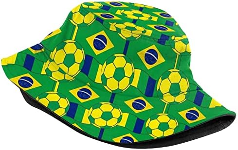 Мода от Бразилия Бразилски Флаг Панама С Широка Периферия UV Защита От Слънцето Шапка Boonie Шапки Улични Шапки
