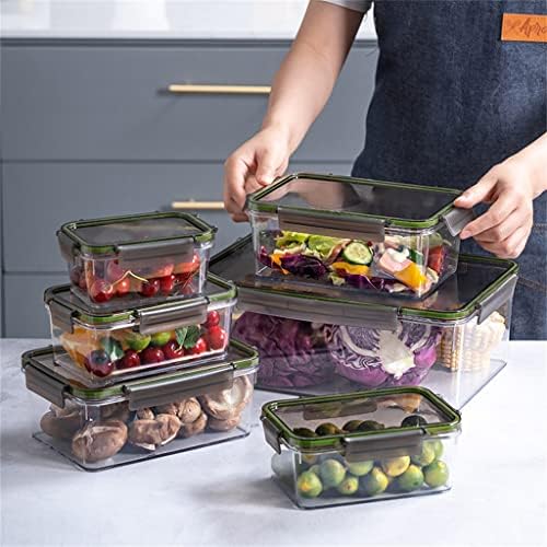Кутия за съхранение в хладилник SLNFXC Контейнер за съхранение на пресни зеленчуци и плодове Кошница с Капак