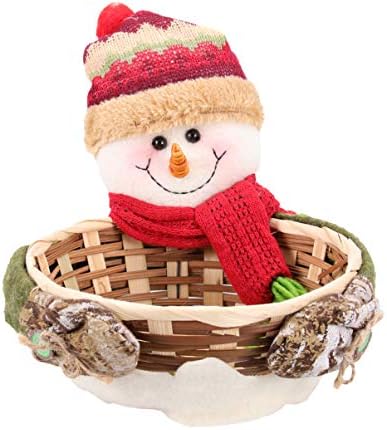 BESTOYARD Коледна Украса, Снежен човек Бонбони, Бисквити Baket Подарък Контейнер За Съхранение на Бижута За