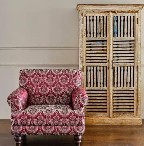 Decora Furnitures Луксозни Мебели за дома плат Premium-клас от жакард с геометричен модел за тапицерия на мебели, обработка на прозорци, ръчно изработени - Ширина 54 инча - Fabric by T