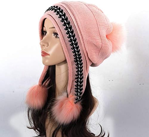Жените плетат шапки-бини с припокриване, възли шапки-бини с подшиванием, вълнени топли дамски шапки през зимата