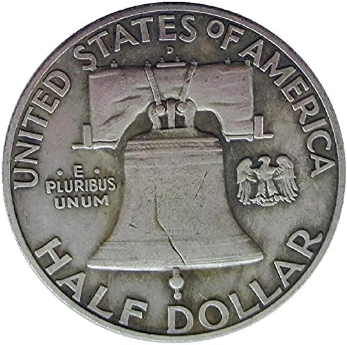 Възпоменателни монети с копие Полудоллара Франклин 1959 г., Покрити със сребро