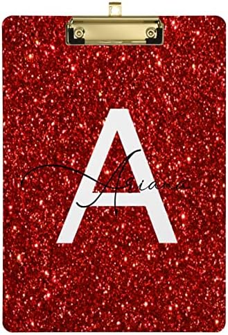Потребителски Клипборда с Червена Лъскава Текстура Формат за писма А4, Ярък, Блестящ Персонализирани Клипборда