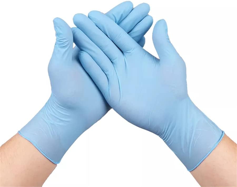 100 бр./кор. Сини ръкавици за еднократна употреба за почистване на дома, PVC, кухня, трапезария, градинарство, латексови ръкавици, сини ръкавици, 100 бр. S