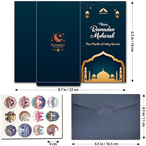 PopManko 12 Опаковки Пари в Пликове на Ейд Мубарак, Пари в Пликове на Курбан Рамадан за пари, Поздравителни