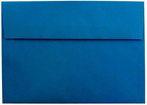 Тъмно кралско синьо 25 Опаковки, пликове формат А2 (4-3 /8 x 5-3 / 4) с капацитет до 4-1 /8 X 5-1 / 2 Прикачени