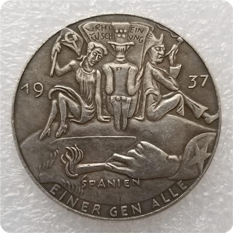Старинни Занаяти 1937 Сребърен Долар Монета Скитник Монета 2728