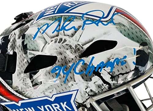 Пълен размер маска Майк Рихтер с автограф и надпис NHL New York Rangers JSA COA
