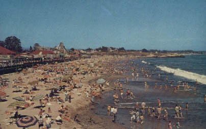 Пощенска картичка с плажа на Санта Круз, Калифорния