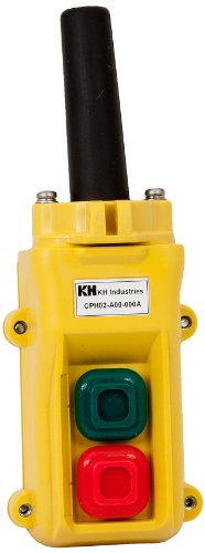 Окачен ключ за управление на KH Industries CPH02-B00-000A с 2 бутона, поддържа Включен/изключен
