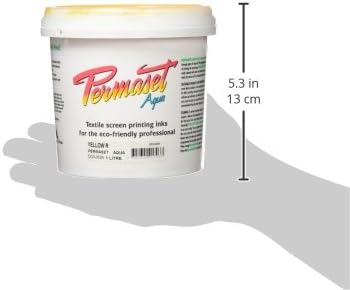 Боя за тъканната печат Permaset Aqua обем 1 Литър - Жълт