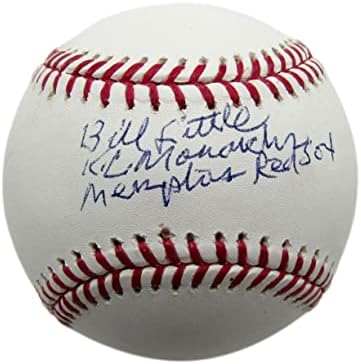Бил Литъл Подписа / Inscr OML Бейзболна Негритянская лига Мемфис Ред Сокс PSA / Бейзболни топки С ДНК-Автограф