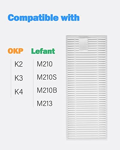 ББТ BAMBOOST Резервни Части Филтър е подходящ за Lefant M201 T800 U180 T700 M520 M571 OKP K2 K3 K4 K7 K8 L3 MOOSOO MT501 MT710 MT720 M501-b Аксесоари за филтри (пакет от 6)