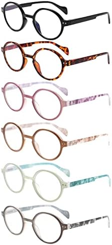 Kerecsen 6 Опаковане. Очила за Четене За Жени, Мъже, Блокиране на Синя Светлина, Модерни Дамски Очила за Четене